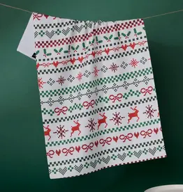 Geometry (Faire) Holiday Tea Towel -  Ugly Sweater Day
