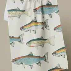 Geometry (Faire) Tea Towel -  Hooked On Fishing