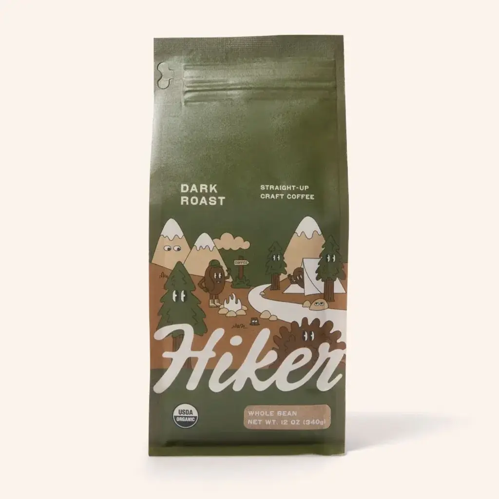 Hiker's Brew Coffee Hiker Whole Bean Coffee 12oz -