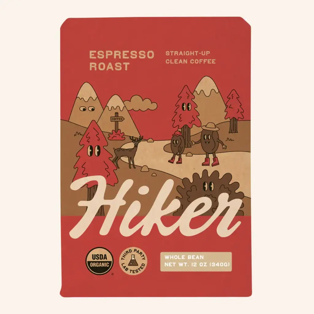 Hiker's Brew Coffee Hiker Whole Bean Coffee 12oz -