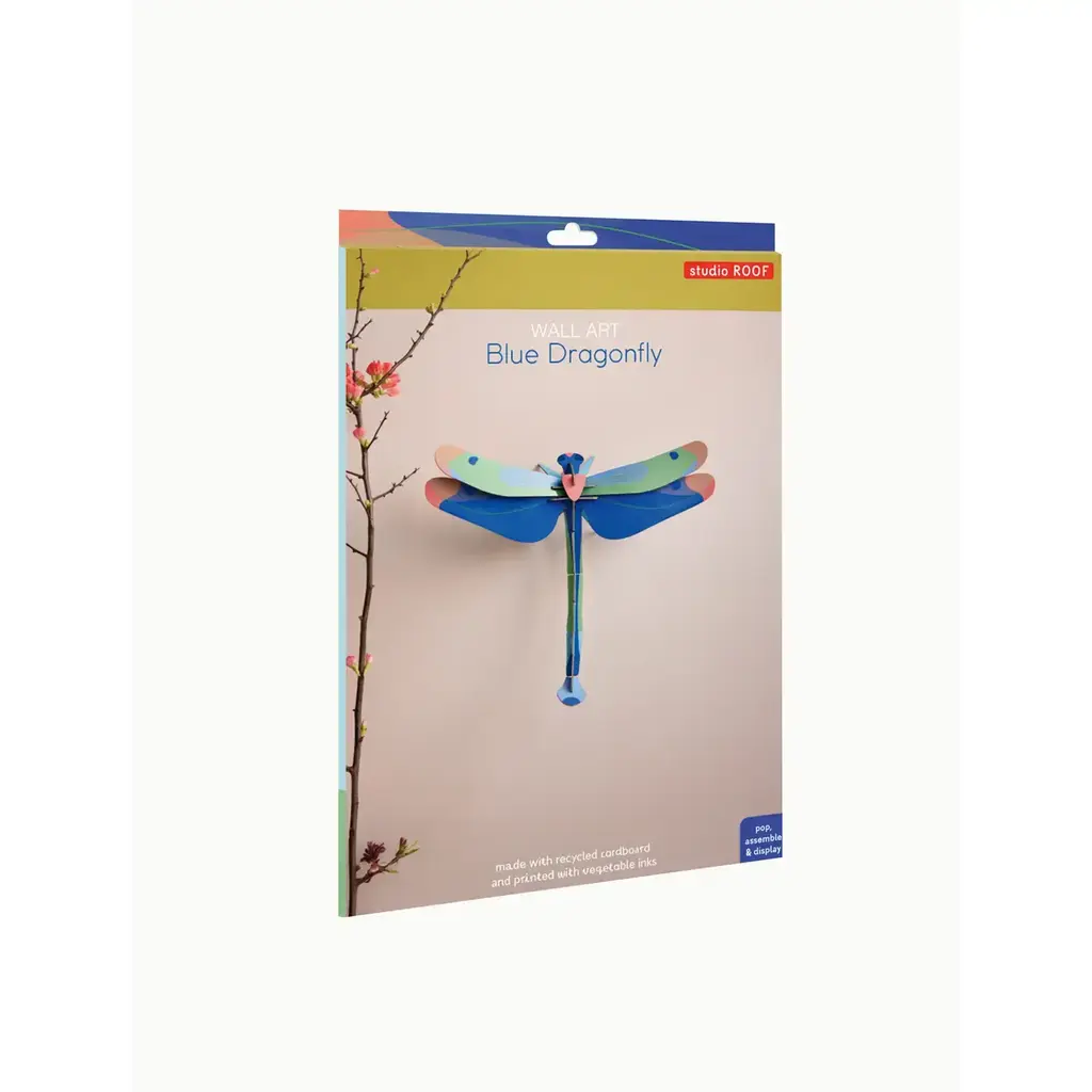 Studio Roof Wall Decoration - Giant Dragonfly, Blue