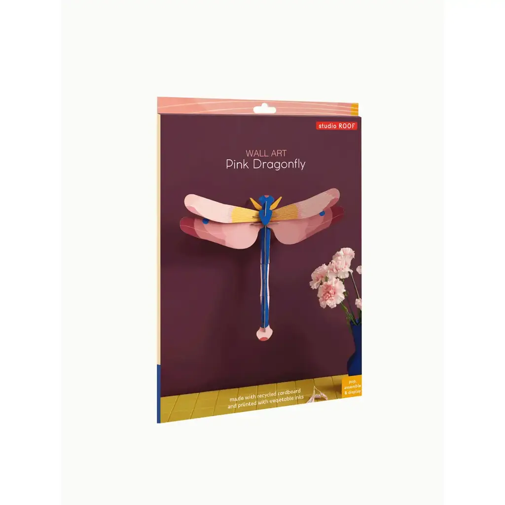 Studio Roof Wall Decoration - Giant Dragonfly, Pink
