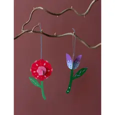 Studio Roof 3D Ornament - Folk Flowers