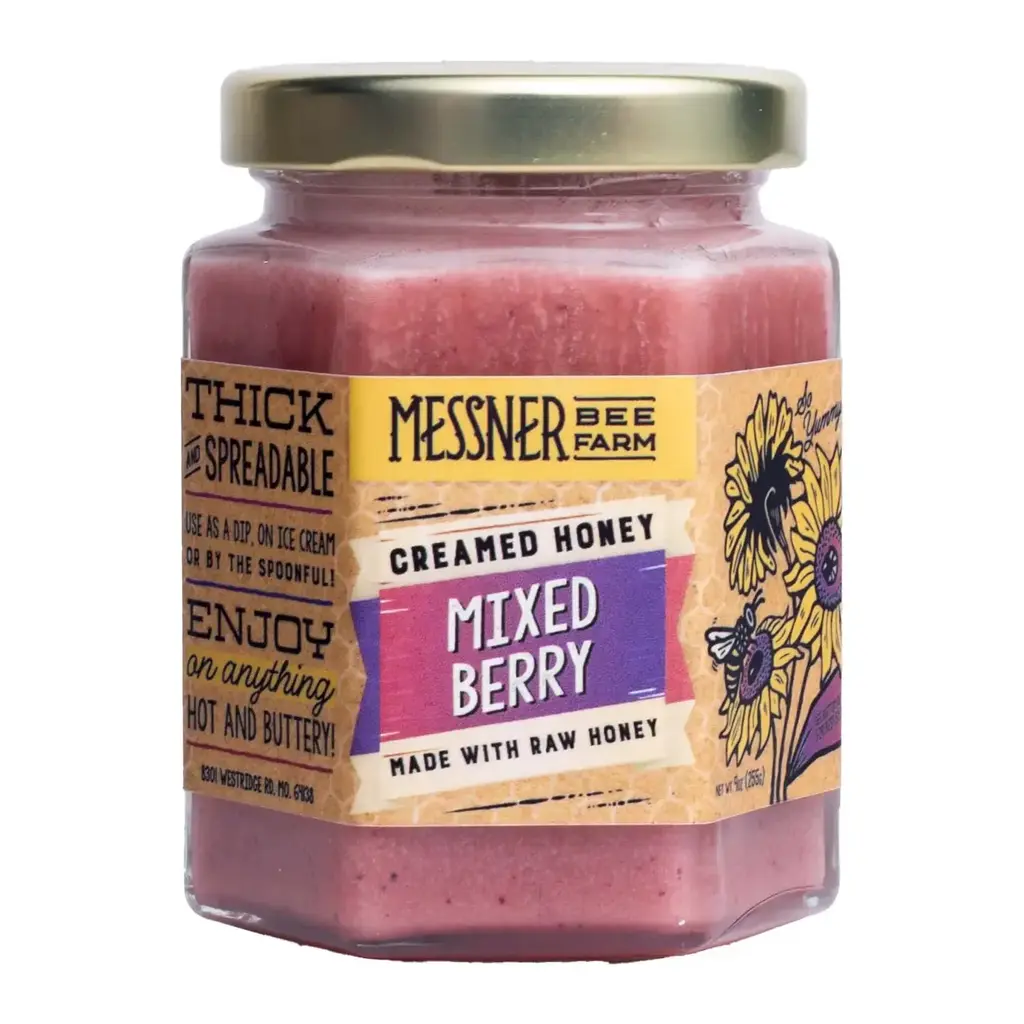 Messner Bee Farm Mixed Berry Creamed Honey