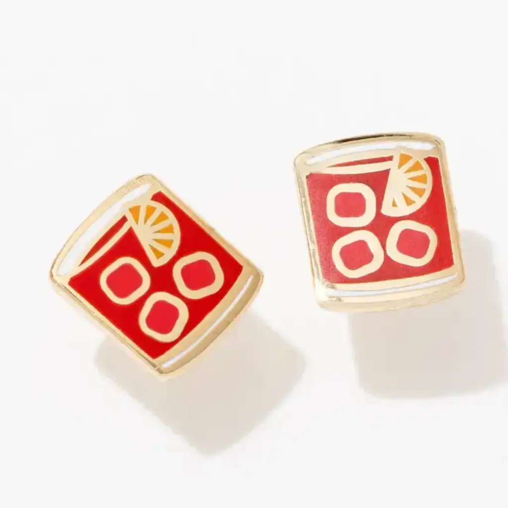 Larissa Loden Enamel Stud Earring - Old Fashioneds
