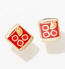 Larissa Loden Enamel Stud Earring - Old Fashioneds
