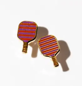 Larissa Loden Enamel Stud Earring - Pickleball Warm