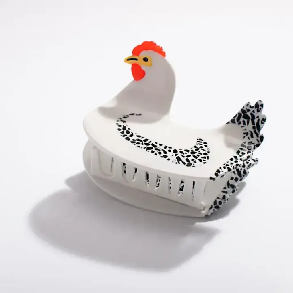 Larissa Loden Hair Claw - White Chicken