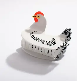 Larissa Loden Hair Claw - White Chicken