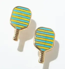 Larissa Loden Enamel Stud Earring - Pickleball Cool