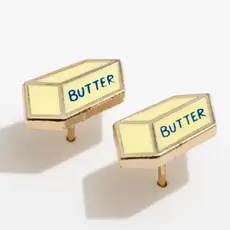 Larissa Loden Enamel Stud Earring - Butter