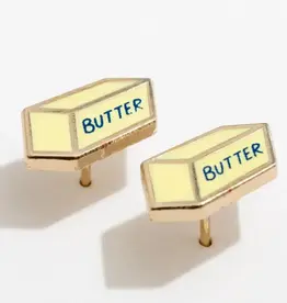 Larissa Loden Enamel Stud Earring - Butter