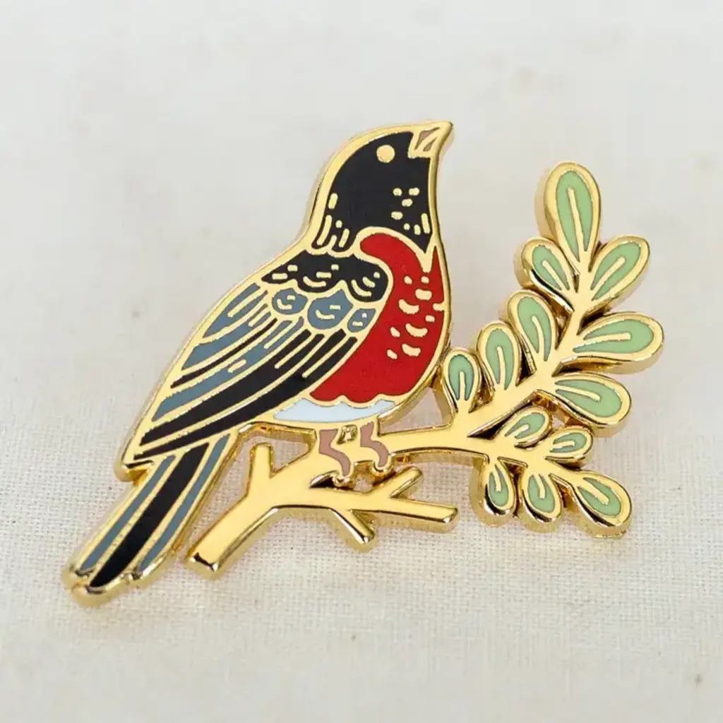 Wildship Studio Enamel Pin - Robin