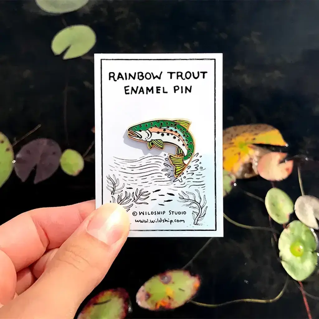 Wildship Studio Enamel Pin - Rainbow Trout