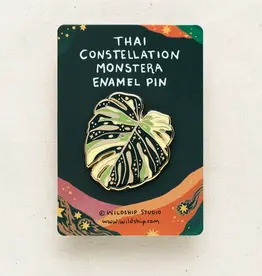 Wildship Studio Enamel Pin - Monstera Thai