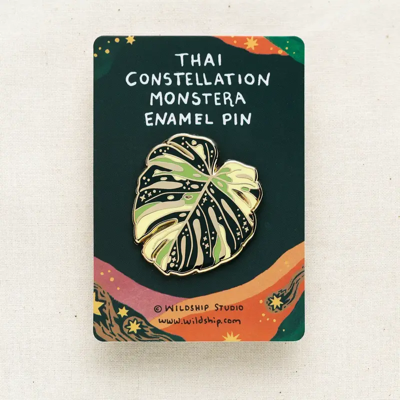 Wildship Studio Enamel Pin - Monstera Thai