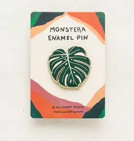 Wildship Studio Enamel Pin - Monstera