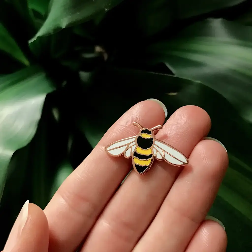 Wildship Studio Enamel Pin - Honeybee