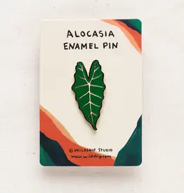 Wildship Studio Enamel Pin - Alocasia Leaf