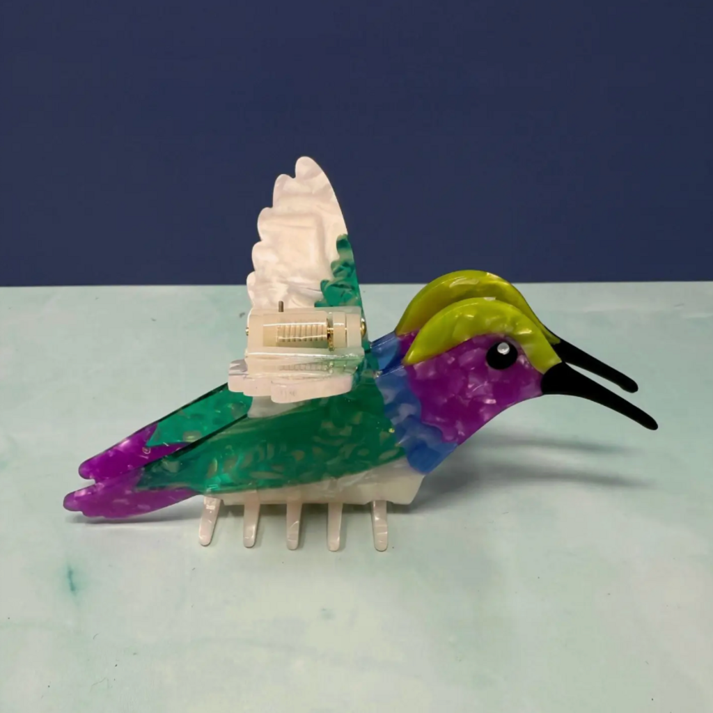 Rainbow Unicorn Birthday Surprise Hummingbird Hair Claw