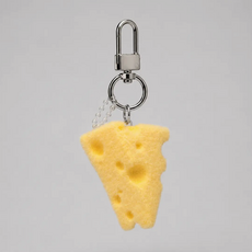 Rainbow Unicorn Birthday Surprise Cheese Flocked Keychain and Bag Charm