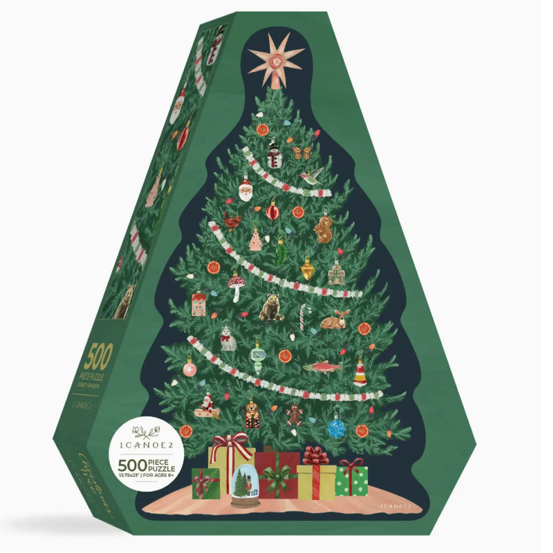 1canoe2 Christmas Tree - 500 Piece Shaped Jigsaw Puzzle