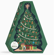 1canoe2 Christmas Tree - 500 Piece Shaped Jigsaw Puzzle