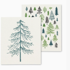 Abbott Dishcloth - Allover Trees Set of 2 (Large)