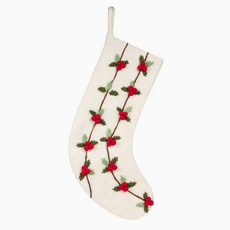 Abbott Stocking - Holly and Berries