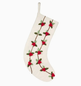 Abbott Stocking - Holly and Berries