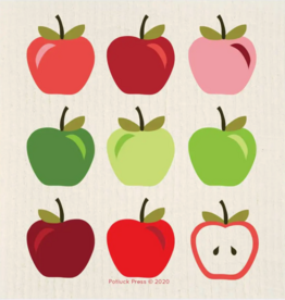 Potluck Press Swedish Dishcloth - Multicolor Apples