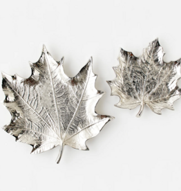 One Hundred 80 degrees Silver Maple Leaf Tray - Large