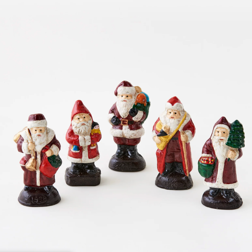 One Hundred 80 degrees Cast Iron Santa - Assorted
