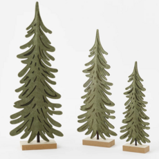 One Hundred 80 degrees Flat Tree - Set of 3