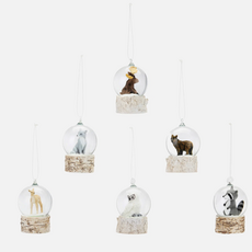 One Hundred 80 degrees Mini Woodland Animal Snow Globe Ornament - Assorted