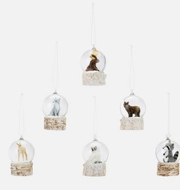 One Hundred 80 degrees Mini Woodland Animal Snow Globe Ornament - Assorted