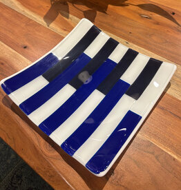 Karen Clark Fused Glass Dish - Assorted Colors (10x10)