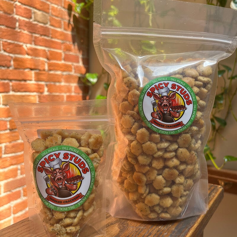 Spicy Studs Smoked Crackers - Dill Pickle