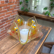 Karen Clark Fused Glass Tea Light Large (Assorted)