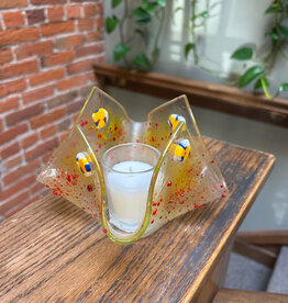 Karen Clark Fused Glass Tea Light Large (Assorted)