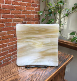 Karen Clark Fused Glass Square Drop Dish