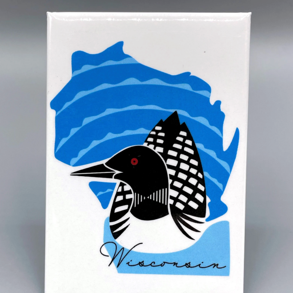 Cindy Lindgren Magnet - Wisconsin Loon