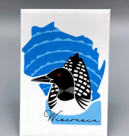 Cindy Lindgren Magnet - Wisconsin Loon