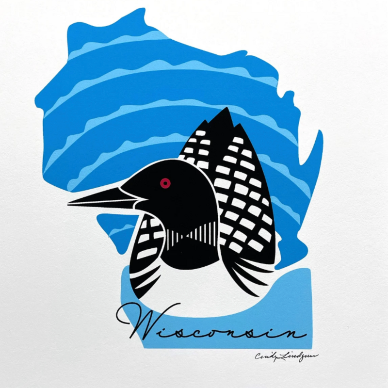 Cindy Lindgren Postcard - Wisconsin Loon