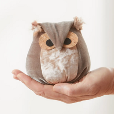 Your Heart's Content Whimsical Velvet Owls