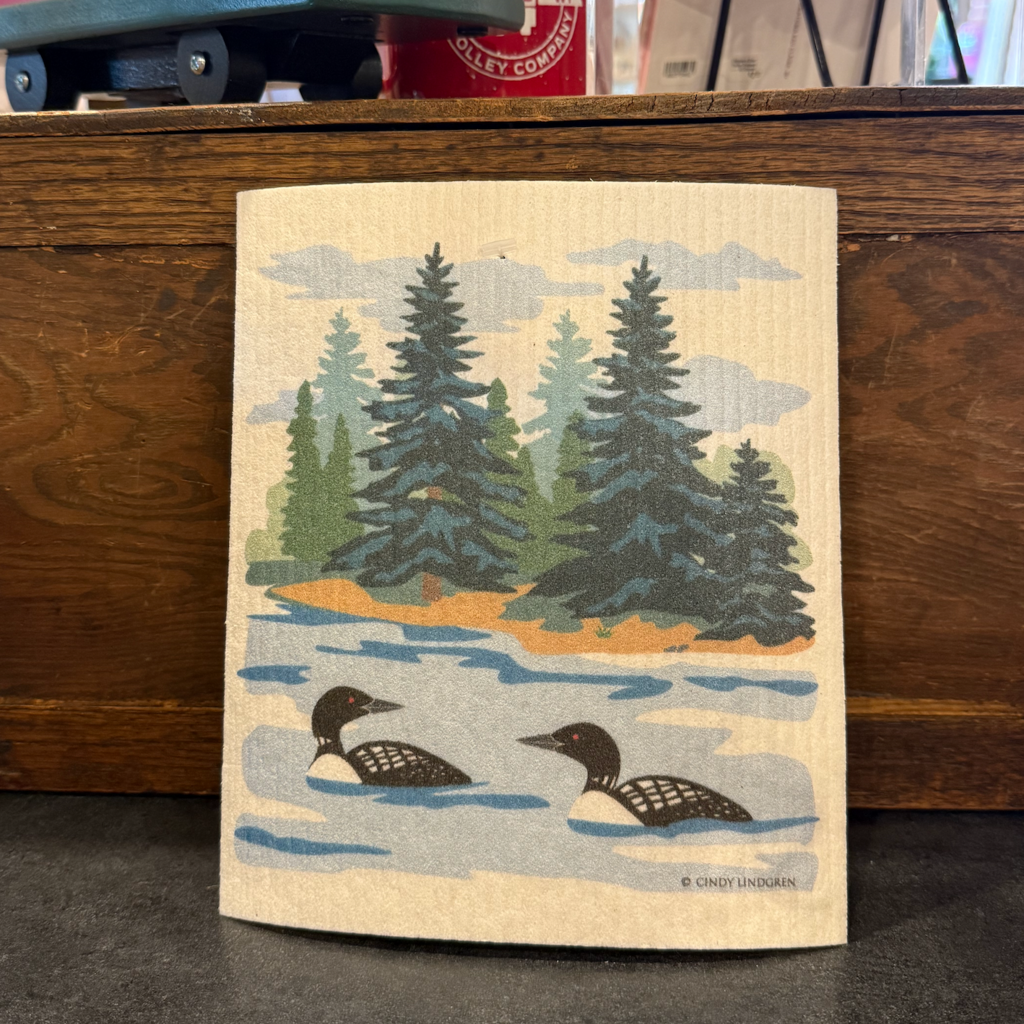 Cindy Lindgren Swedish Dishcloth - Loon Lake