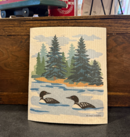 Cindy Lindgren Swedish Dishcloth - Loon Lake