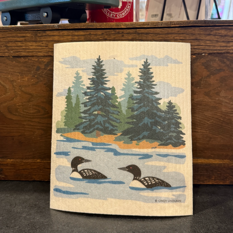Cindy Lindgren Swedish Dishcloth - Loon Lake