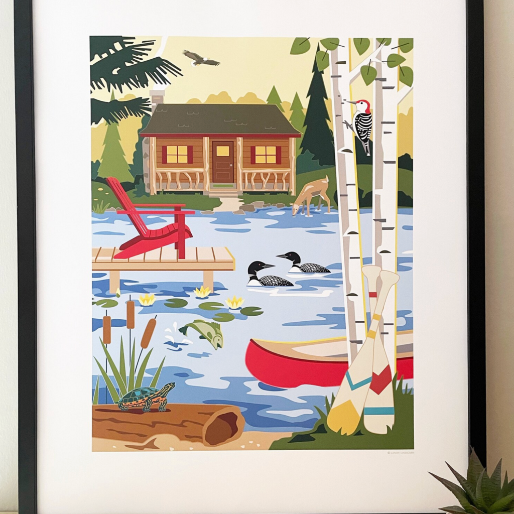 Cindy Lindgren Cabin Life Print  (11 x 14)
