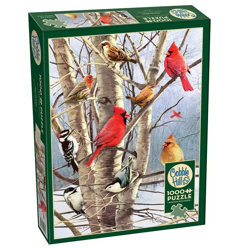 Cobble Hill Puzzles Winter Birds 1000-Piece Puzzle